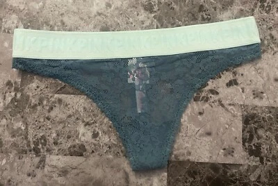 НОВЫЙ С ЯРЛЫКАМИ VICTORIA'S SECRET РОЗОВЫЙ S СИНИЙ ЦВЕТОЧНЫЙ СЕТКИ КРУЖЕВА ТОЛСТАЯ ЛЕНТА РЕДКАЯ СТРИНГИ ТРУСИКИ - Изображение 1 из 3