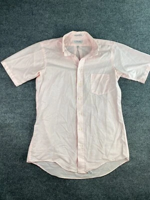 Vintage Enro Oxford Shirt Men's 16.5 Short Sleeve Button Down USA Made Cotton — 第 1/4 张图片