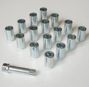 Tuercas de rueda sintonizado x16 12 x 1,5 + llave para adaptarse a Ford/Rover MG - Imagen 1 de 1
