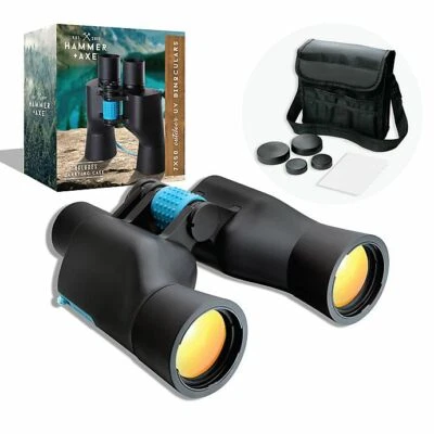 Hammer and Axe 7 x 50 Outdoor UV BINOCULARS with Carrying Case + Compass * NEW * - Image 1 of 4