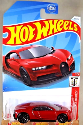 2024 Hot Wheels #201 Quarter Mile Heroes 2/5 '16 BUGATTI CHIRON Red w/Black 10Sp - Image 1 of 4