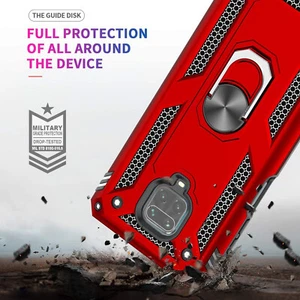 Funda Carcasa Magnética Anillo Grado Militar para Xiaomi Redmi Note 9 Pro - Foto 1 di 19