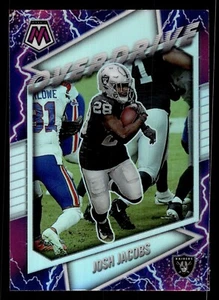 Josh Jacobs 2021 Panini Mosaic #OV-13 Overdrive Prizm Silver Raiders - Bild 1 von 2