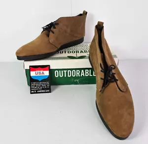 NIB Outdorables By Daniel Green Women 12M Albany Khaki Bootie Shoes Made In USA - Picture 1 of 14