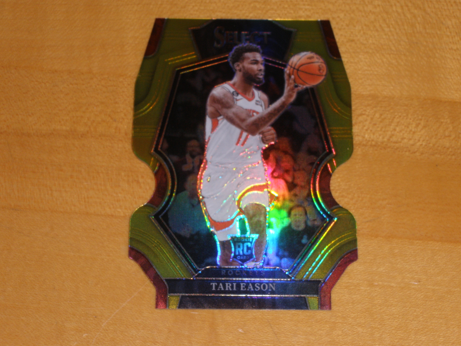 2022-23 Panini Select Premier Level Gold Prizm Die Cut #183 Tari Eason 07/10 RC