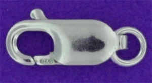 5 MEDIUM STERLING SILVER 925 STRONG LOBSTER CLASPS, 11 X 4 MM - Picture 1 of 1