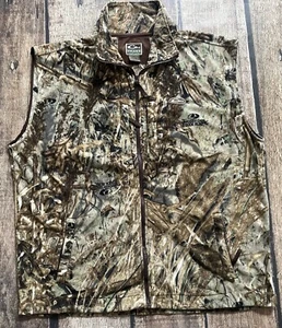 DRAKE WATERFOWL MOSSY OAK DUCK BLIND FLEECE VEST MENS 3XL EXCELLENT CONDITION - Picture 1 of 8
