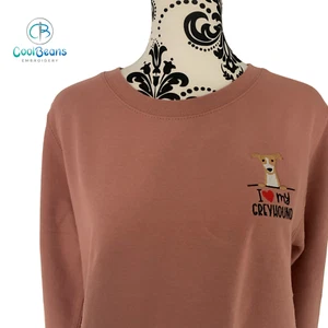 Greyhound Embroidered Personalised Sweatshirt - Picture 1 of 4