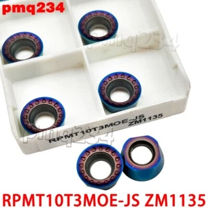 10PCS RPMT10T3MOE-JS ZM1135 RPMT Carbide Inserts Milling Inserts Tools CNC Tools - Picture 1 of 6