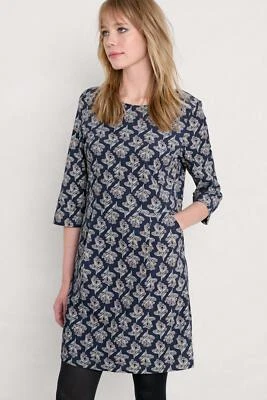 Seasalt Women's Dress - navy High Key Needlecord Dress - Regular - Carved Bunch
