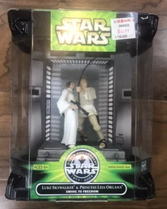 Hasbro Star Wars SWING TO FREEDOM Luke Skywalker & Princess Leia Organa (2001) - Picture 1 of 1