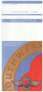 Vintage Southwest Airlines ticket jacket wallet c 2001 - Picture 1 of 3