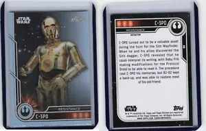2023 Topps Chrom Star Wars Refraktor #66 Anthony Daniels als C-3PO - Bild 1 von 1