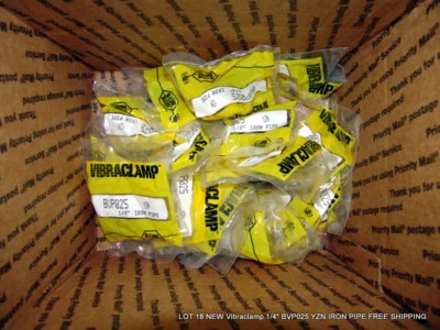 LOT 18 NEW Vibraclamp 1/4" BVP025 YZN IRON PIPE FREE SHIPPING - Image 1 of 4