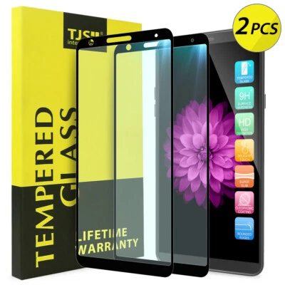 2X TJS Para LG Stylo 4/Plus/Q Stylus Alpha Cubierta Protector de Pantalla de Vidrio Templado Foto 1 de 4