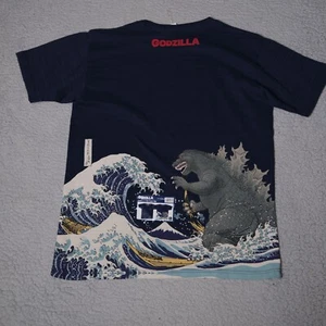 Godzilla Shirt Great Wave Off Kanagawa TOHO Crewneck Mens XL NWOT - Picture 1 of 11