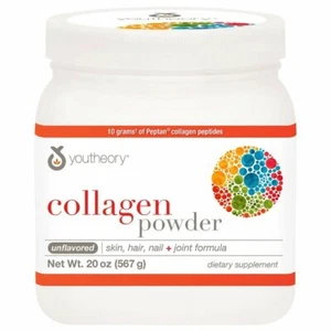 Youtheory Collagen Powder Unflavored, Dietary Supplement (20 oz.) - Picture 1 of 3