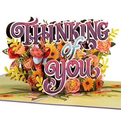 Paper Love 3D Thinking Of You Pop Up Card, For Fall, Thanksgiving, Sympathy, ... - Image 1 of 4