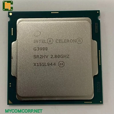 Intel Celeron Dual-Core G3900  2.80GHz 2MB LGA1151 Desktop Processor CPU SR2HV - Image 1 of 3