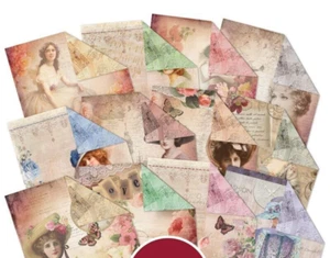 12 Sheets Hunkydory Lovely Ladies & Handwritten Letters 8" x 8" Papers NEW - Picture 1 of 7