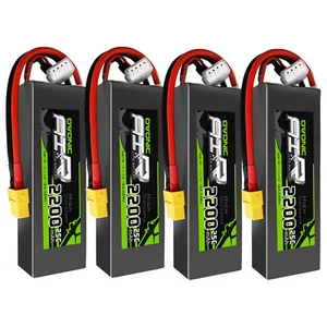 4X Ovonic 3S Lipo Batería 2200mAh 11.1V 25C XT60 para RC heli jet barco coche camión - Imagen 1 de 6