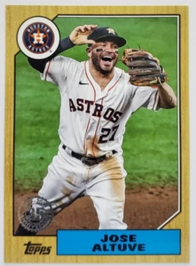 JOSE ALTUVE Inserto 1987 Redux 2022 Topps 87TB-6 Houston Astros - Imagen 1 de 2