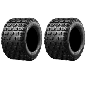 Pair of Maxxis Razr Plus MX ATV Tires 4ply 18x10-8 (2) - Picture 1 of 2