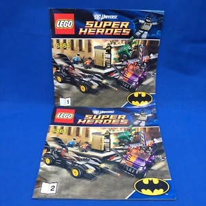Lego DC Universe 6864 Instruction Manuals 1 2 ONLY Batmobile And Two-Face Chase - Picture 1 of 11