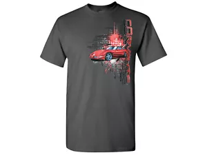 Corvette Burst T-Shirt Charcoal - Picture 1 of 2