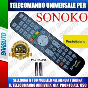 TELECOMANDO UNIVERSALE PER SONOKO CLICCA SUL TUO MODELLO LO RICEVERAI GIA PRONTO - Imagen 1 de 2