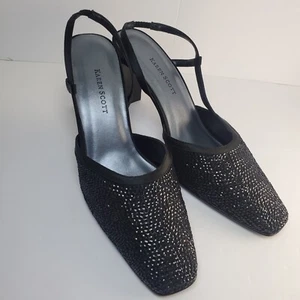 Karen Scott NWOB Woman’s Fantasy Sling Back Sparkley Heels Wedding Formal 8.5 - Picture 1 of 8