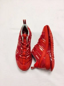Scarpe casual Burberry donna rosse stringate nuove autentiche 80244141 - Foto 1 di 11