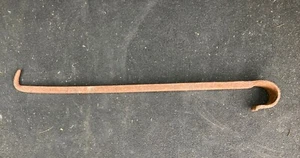 RP2566 Antique Hand Forged Wrought Iron Hook Fireplace Crane Hook Hearth Trammel - Bild 1 von 6