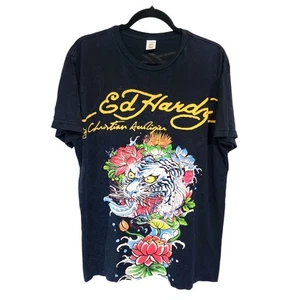 Vintage Herren Ed Hardy Y2K Graphic Tiger Tee Xl - Bild 1 von 5