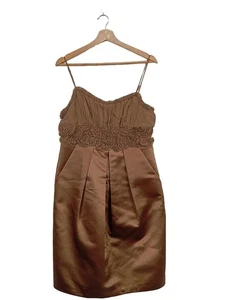 BCBG MAXAZRIA Vestido de cóctel Mujeres Vestido Talla EU 38 marrón elegante - Imagen 1 de 5