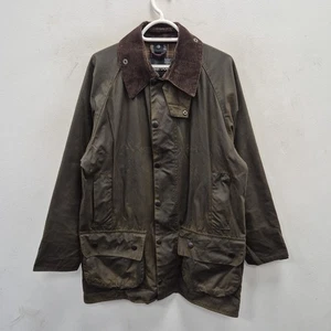 Barbour Classic Beaufort Wax Impermeabile Country Verde Giacca Antipioggia Taglia C 38 - Foto 1 di 11