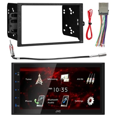 Receptor estéreo JVC KW-M180BT 6,8", adaptador de antena, chicote de fios, kit de instalação - Imagem 1 de 4