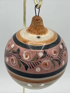 Hand Painted Mexican Folk Art Terra Cotta Pottery Ornament Decor Collectible - Picture 1 of 8