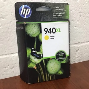 NEW GENUINE - HP 940XL YELLOW INK CARTRIDGE - C4909AN - Sealed Box 2023 - Picture 1 of 4