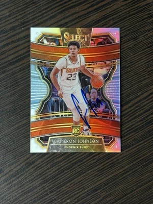 2019-20 Panini Select Cameron Johnson Concourse Silver Prizm Auto #8 Rookie RC - Image 1 of 2
