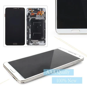 For Samsung Galaxy Note 3 N900A N900T Touch Screen Digitizer w/ Frame Black - Picture 1 of 11