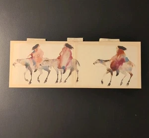 Carol Grigg stampa litografica figlie di cavallo che cammina acquerello nativi americani - Foto 1 di 10