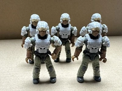 5x Mega Bloks Construx Halo Bloks Spartan Building Figures Toys Gifts - image 1 of 2