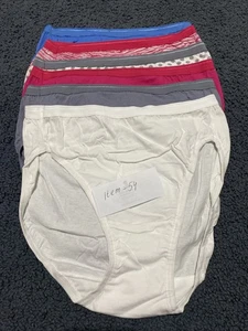 6er Pack Fruit of the Loom Damen Slips mit hohem Beinausschnitt Größe 5, 100 % Baumwolle, (n#54) - Bild 1 von 8