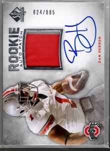 B1151- 2012 SP Authentic #261 Dan Herron Auto Jersey /885 SAMPLE PIC - Picture 1 of 2