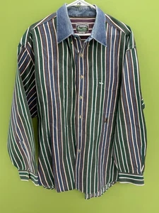 Vintage Siegfried Shirt Mens Size XL Rare Long Sleeve Casual Striped - Picture 1 of 7