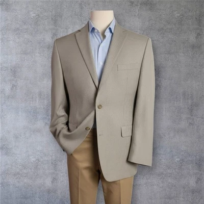 Abrigo deportivo MICHAEL KORS para hombre Blazer chaqueta de dos botones 44L beige/bronceado Foto 1 de 4
