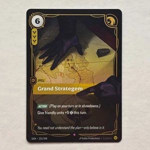 Grand Strategem 233/298 Riftbound League Of Legends Origins Rare Foil NM - Picture 1 of 2