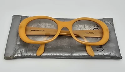 Marco de gafas Christian Dior 2957 70 amarillo con estuche Austria 51-20-120 Foto 1 de 4