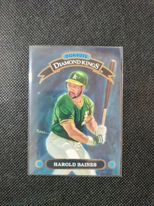 HAROLD BAINES 1991 LEAF DONRUSS DIAMOND KINGS #DK-14 OAKLAND ATHLETICS - Picture 1 of 2